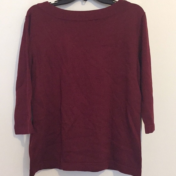 Dressbarn Burgundy Sweater - Picture 2 of 5